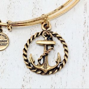 ALEX AND ANI Nautical Anchor Bangle 💫2 Free Gifts